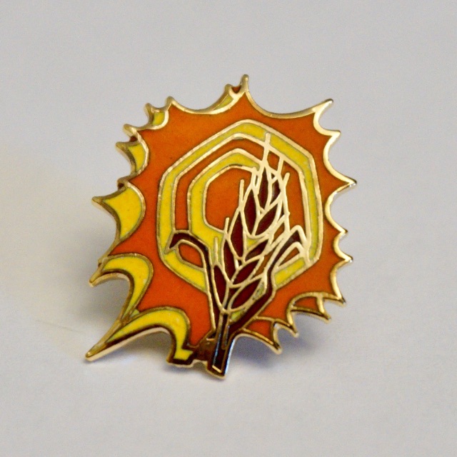 Wheat Sunburst Pin Image